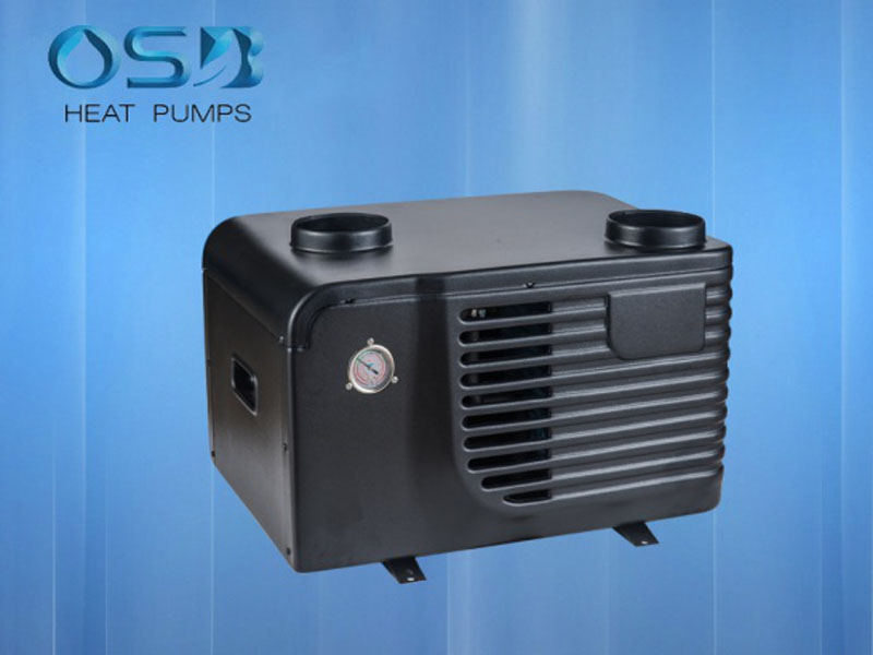 Wall mounted air source heat pump