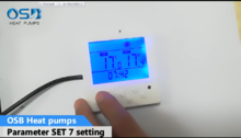 OSB heat pumps parameter SET 7 setting