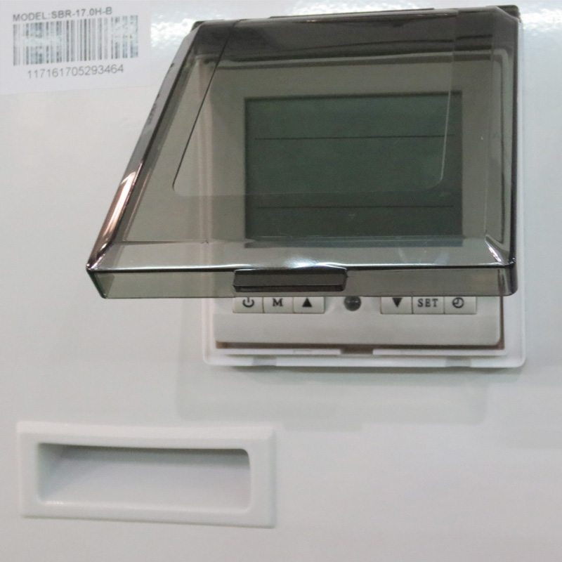 product-Swimming Pool Heat Pump water heater cooler 17kw Powder coated steel white color cabinet B